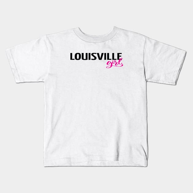 Louisville Girl Kids T-Shirt by ProjectX23